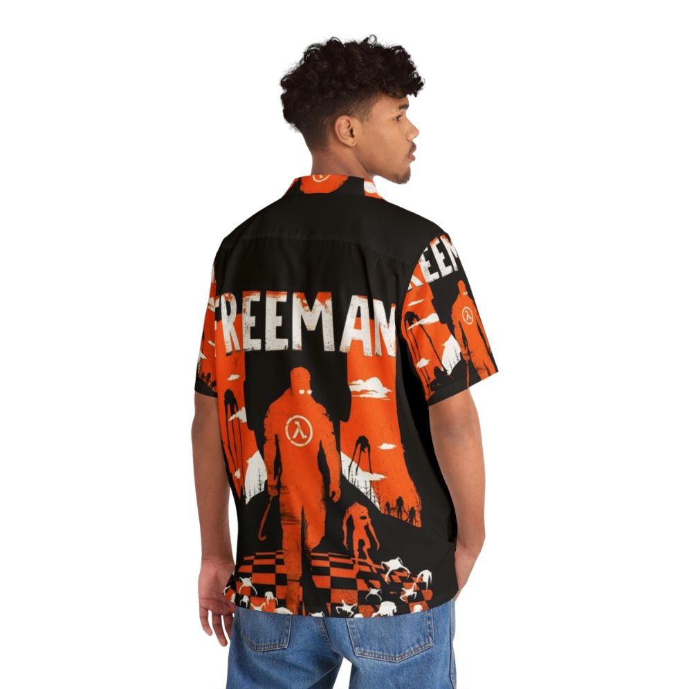 Gordon Freeman Half Life Hawaiian Shirt - People Back