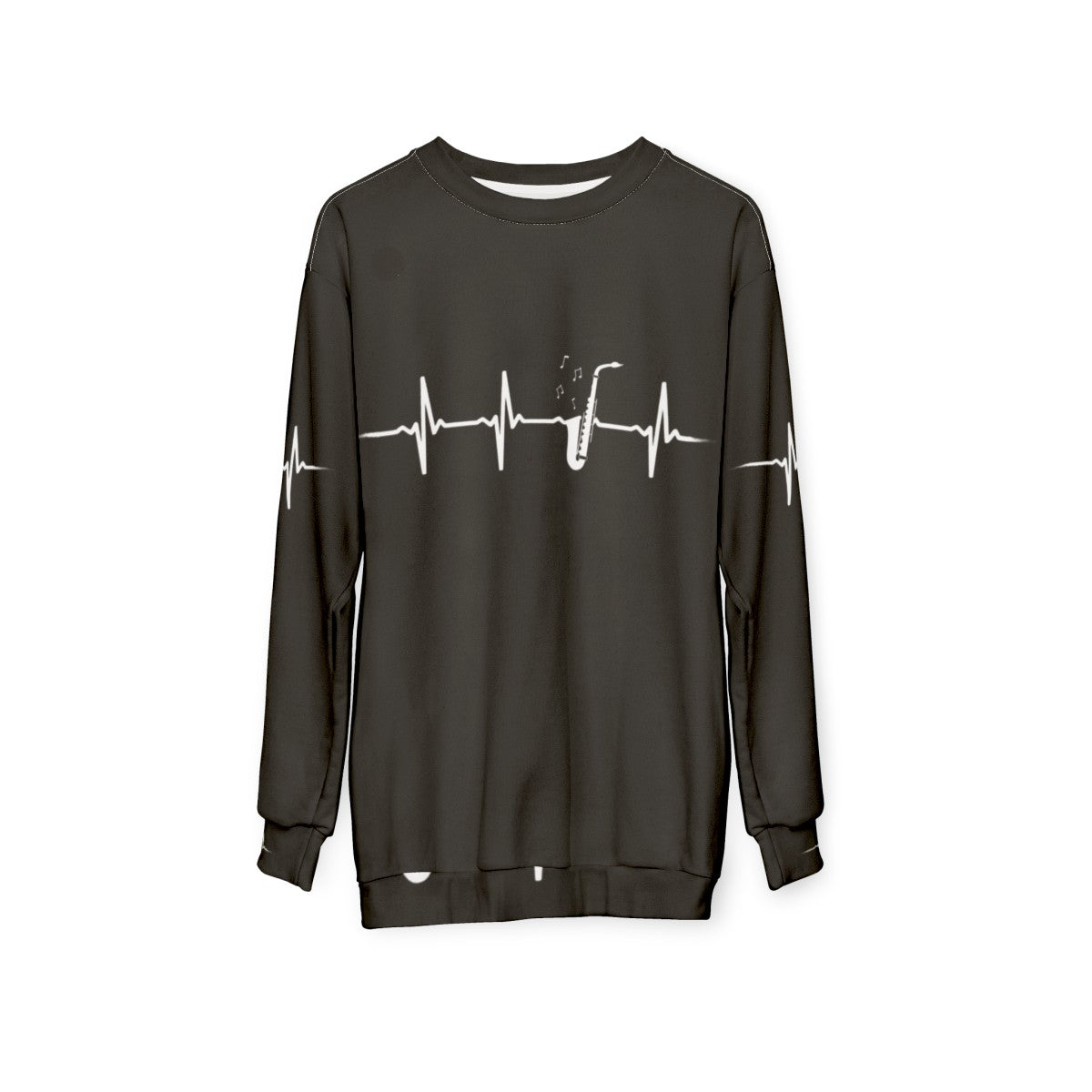 Saxophone Heartbeat Sweatshirt - hanging