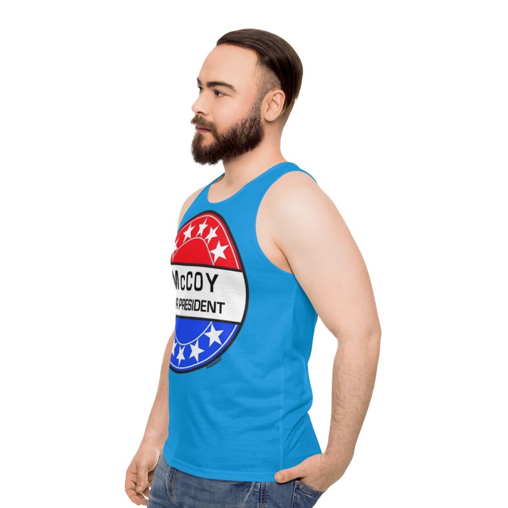 Mccoy for President Unisex Sci-Fi Tank Top - men side