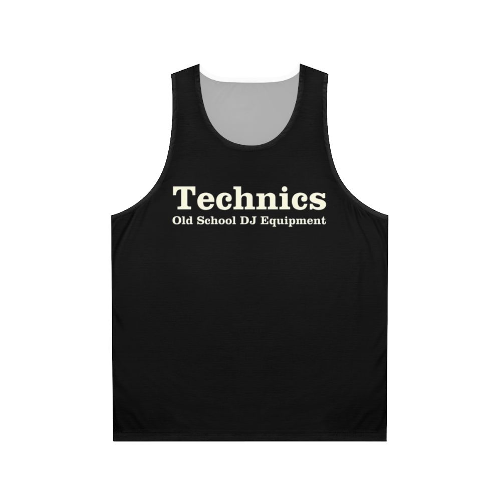 Technics old school unisex music tank top