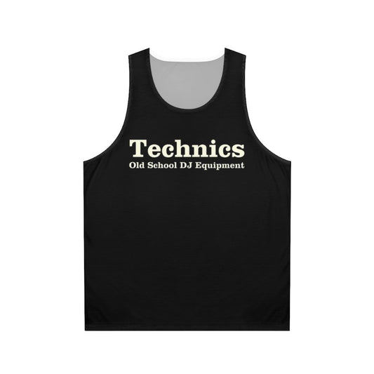 Technics old school unisex music tank top