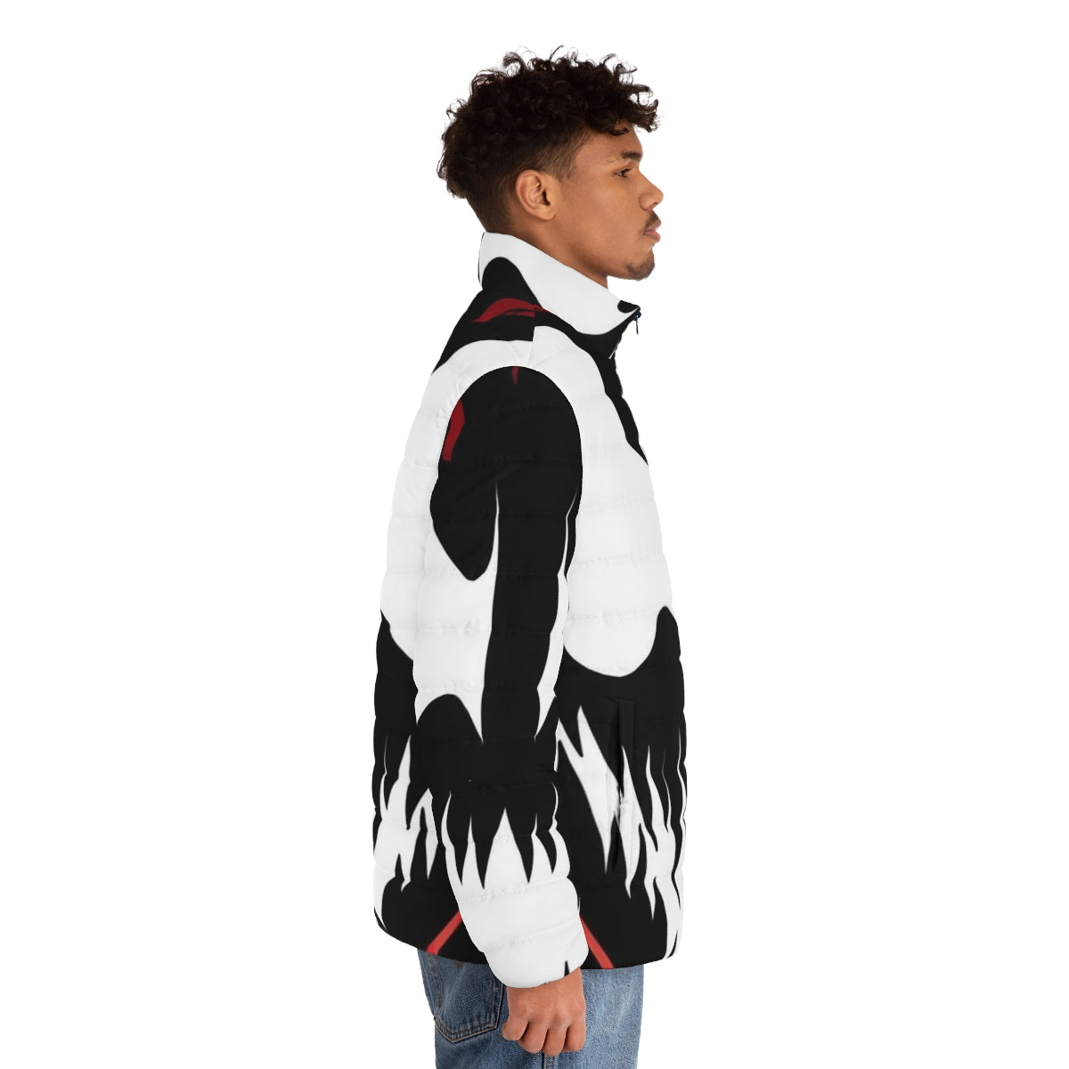 Venom Carnage M Byte Puffer Jacket graphic design fan art - men side right