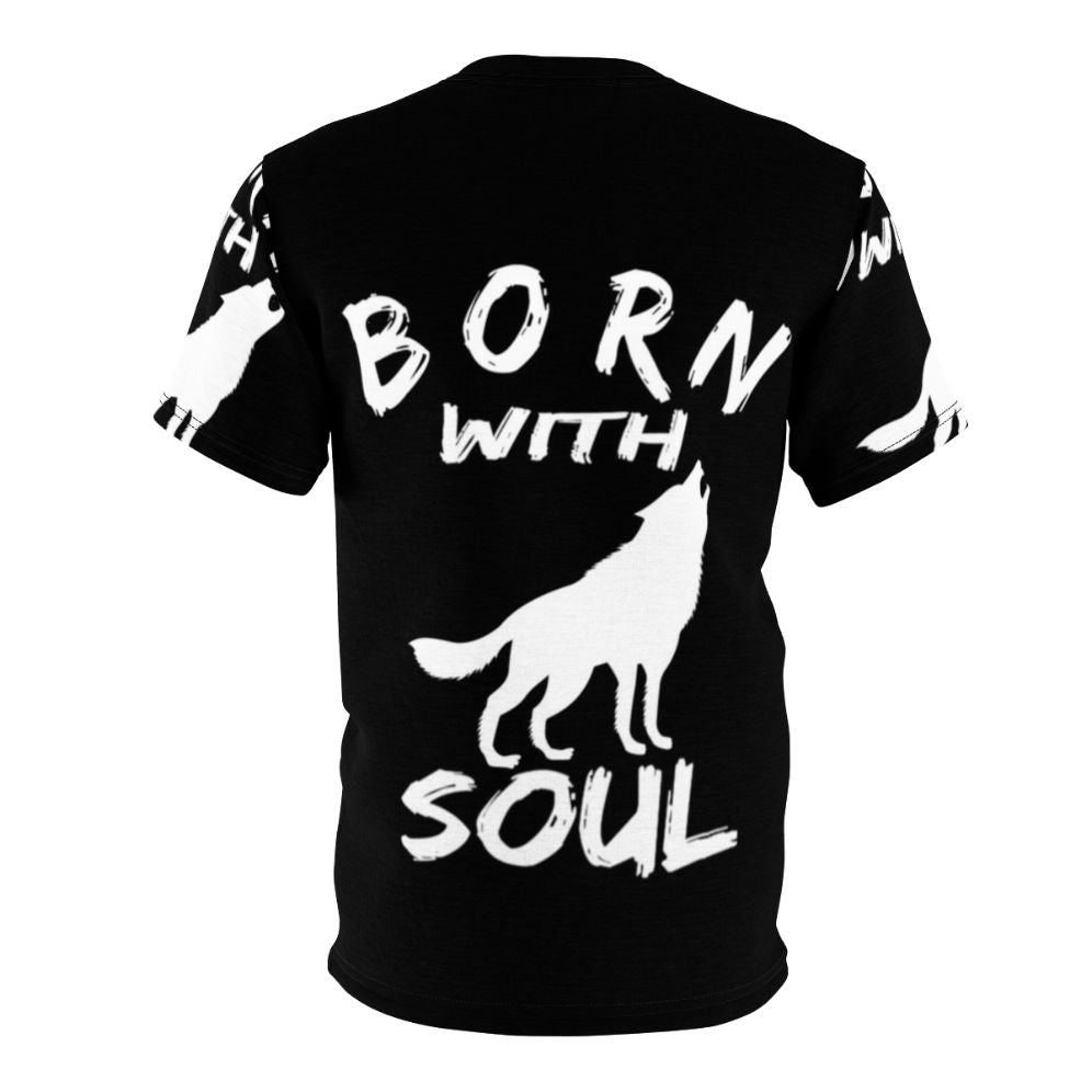 Premium Wolf Soul Graphic T-Shirt for Nature Enthusiasts - Back