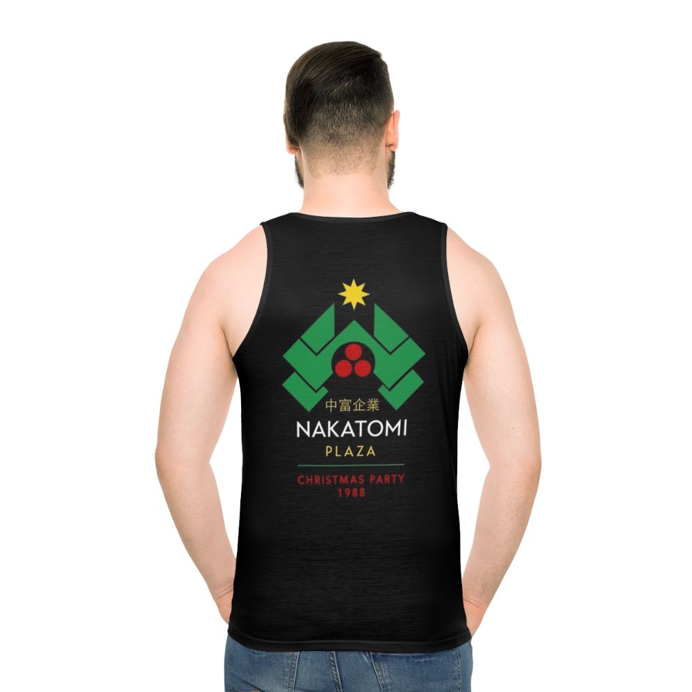 Retro Nakatomi Plaza Christmas Party 1988 Unisex Tank Top - men back