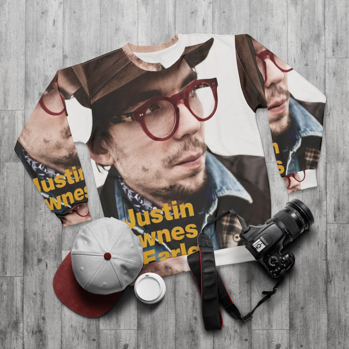 Justin Townes Earle Sweatshirt - flat lay