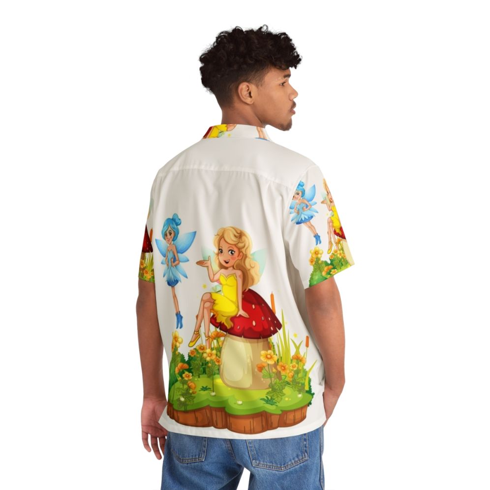 Legendary Animals Hawaiian Shirt with Mystic Dragon, Lightning, and Fantasy Creatures - People Back