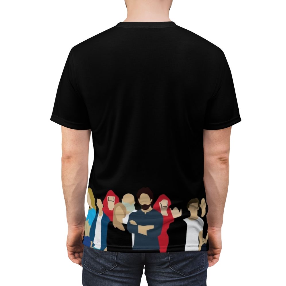 Stylish La Casa de Papel Money Heist Season 3 inspired t-shirt design - men back