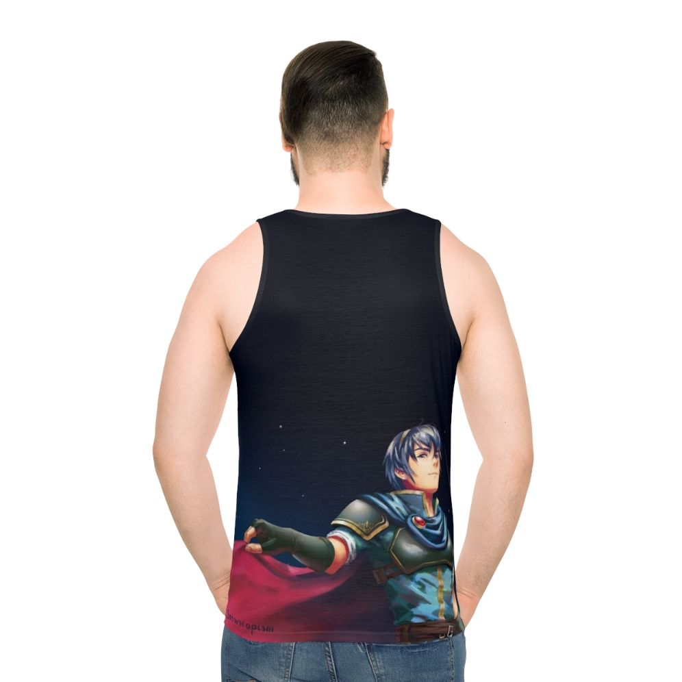 Starry Night Marth Unisex Fire Emblem Tank Top - men back