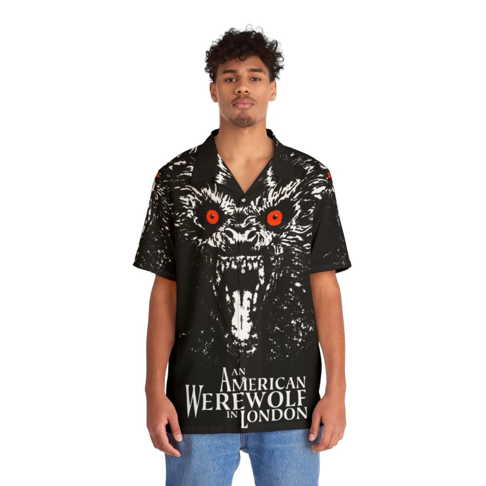 "An American Werewolf in London" Hawaiian Shirt featuring a werewolf transformation under the full moon - Lifestyle