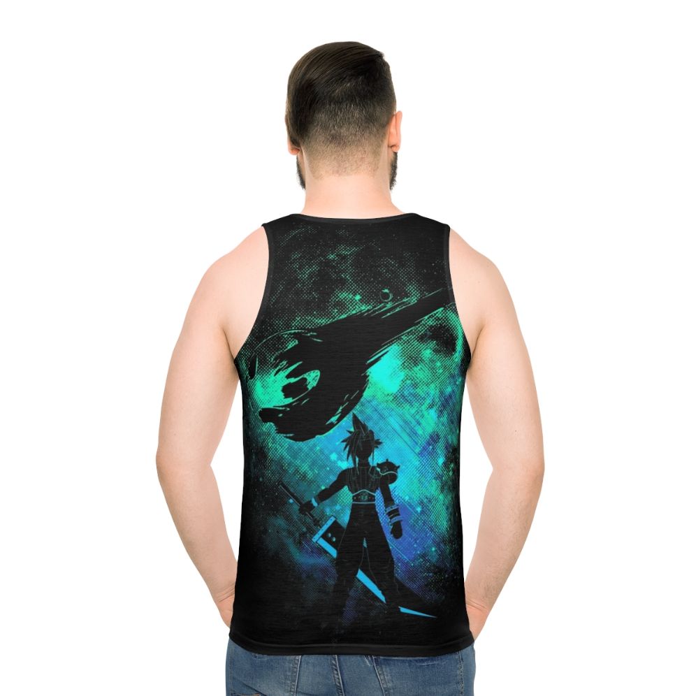 Ex Soldier Art Unisex Tank Top featuring Cloud Strife from Final Fantasy - men back