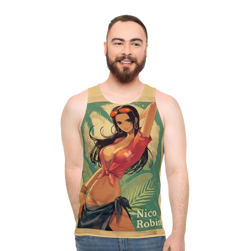 Pinup Anime Nico Robin Devil Child Unisex Tank Top - men