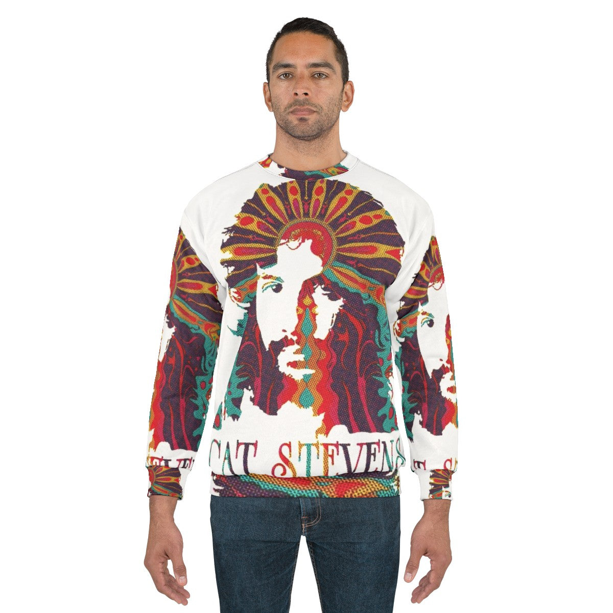 Cat Stevens Psychedelic Graphic Sweatshirt - men