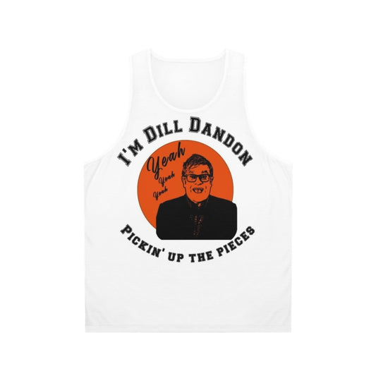 Elton John inspired unisex tank top with a silhouette graphic