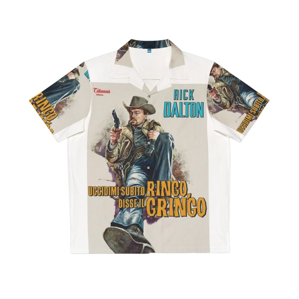 Once Upon A Time In Hollywood Hawaiian Shirt featuring Tarantino and DiCaprio film references