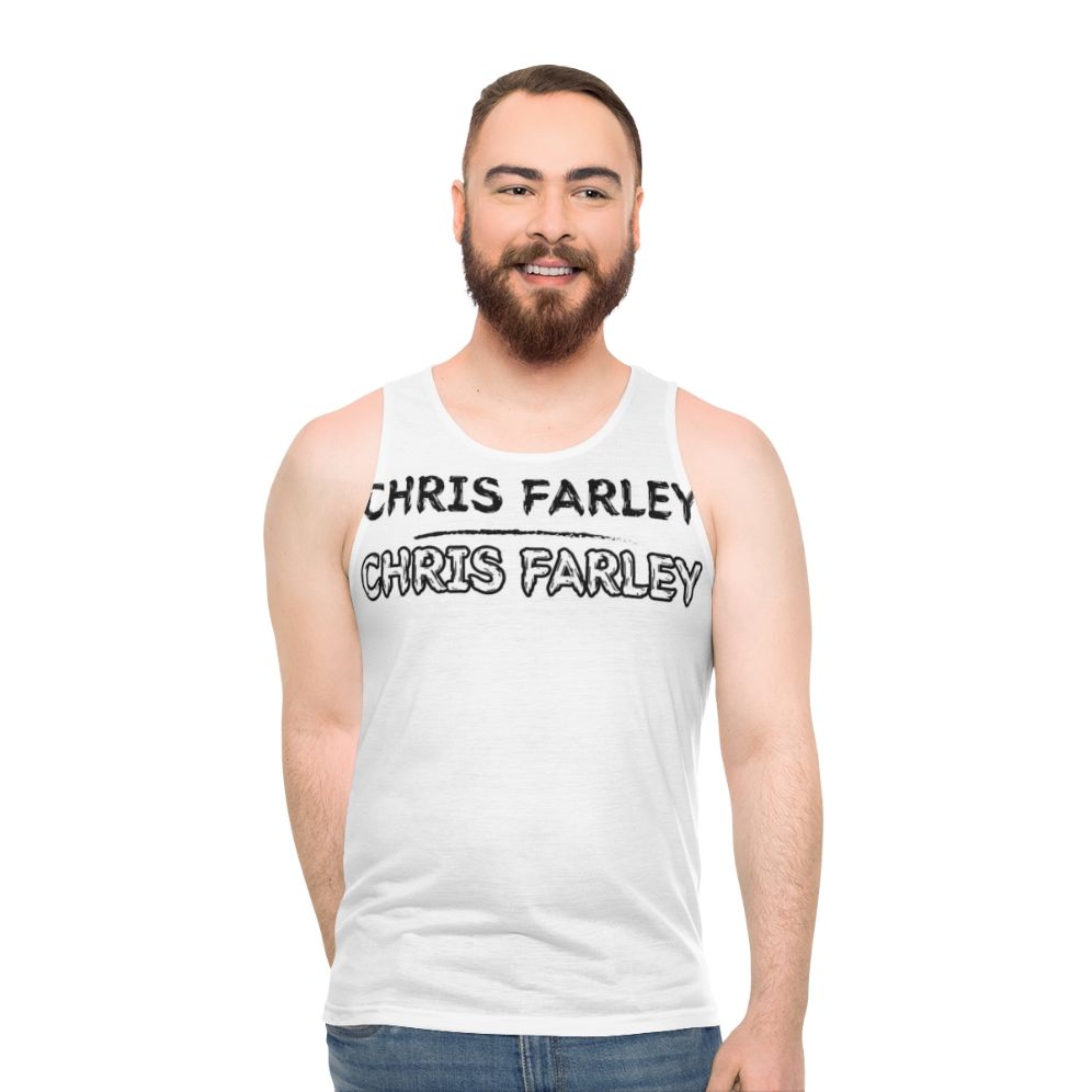 Chris Farley Unisex Comedy Movie Tank Top - men