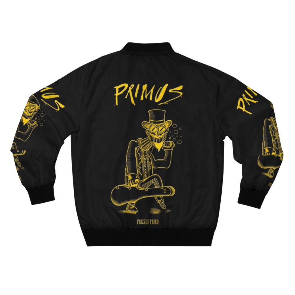 Frizzle Fry Bomber Jacket - Punk Metal Graphic Design - Back