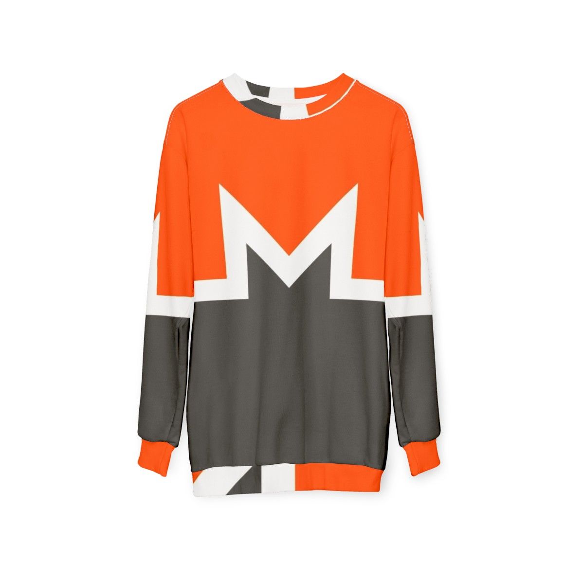 Monero Cryptocurrency Privacy and Security Sweatshirt - hanging