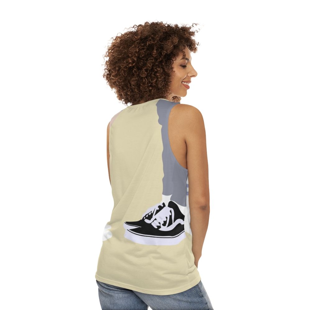 Unisex tank top featuring Nick and Charlie from the Netflix series Heartstopper - women back