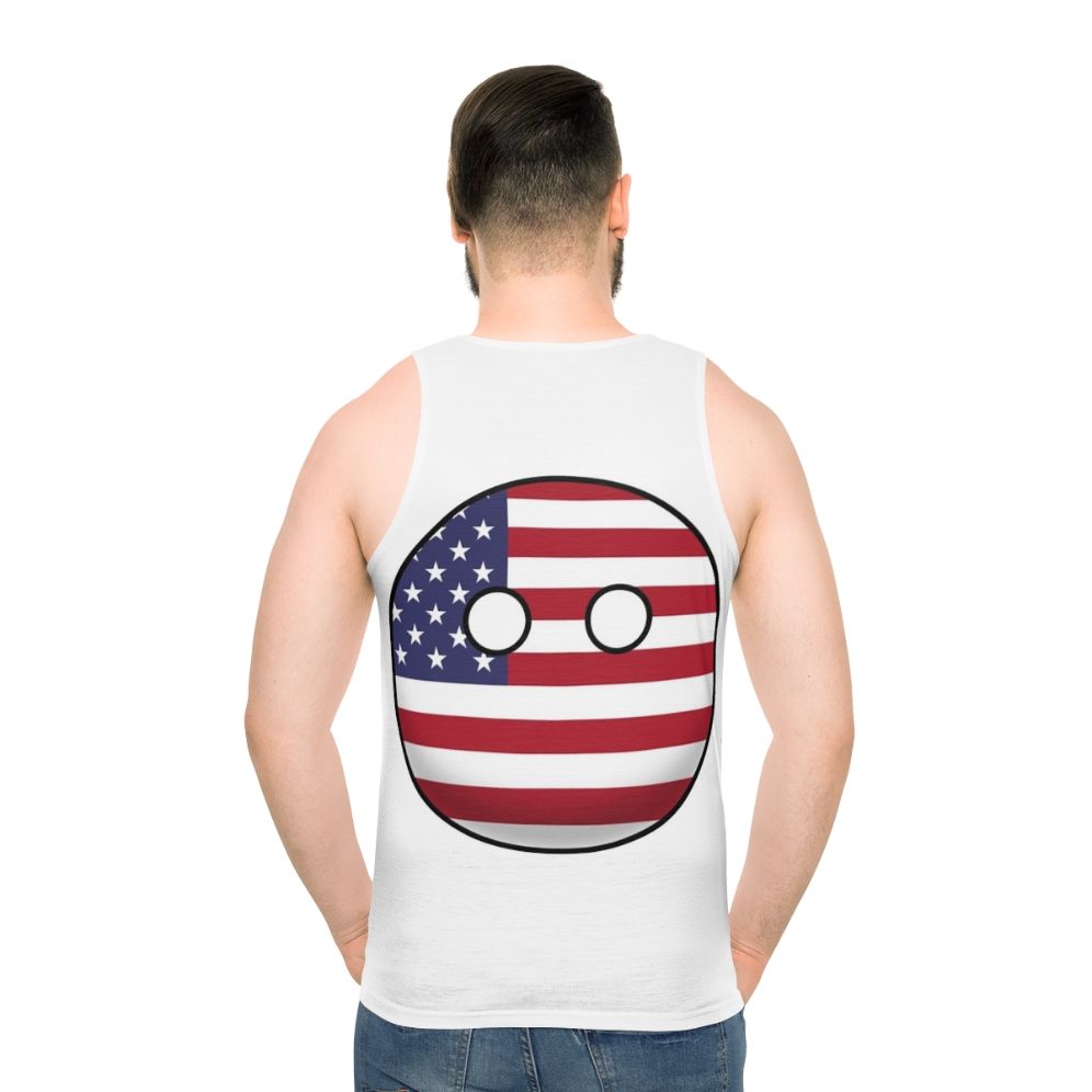 Patriotic Countryball Unisex Tank Top - men back