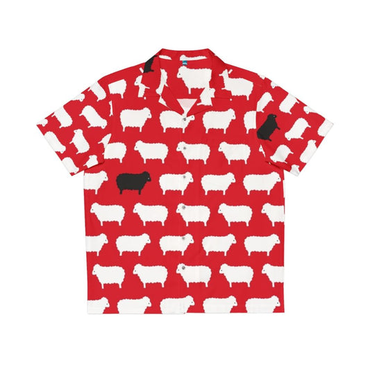 Black Sheep Sweater Pattern Hawaiian Shirt