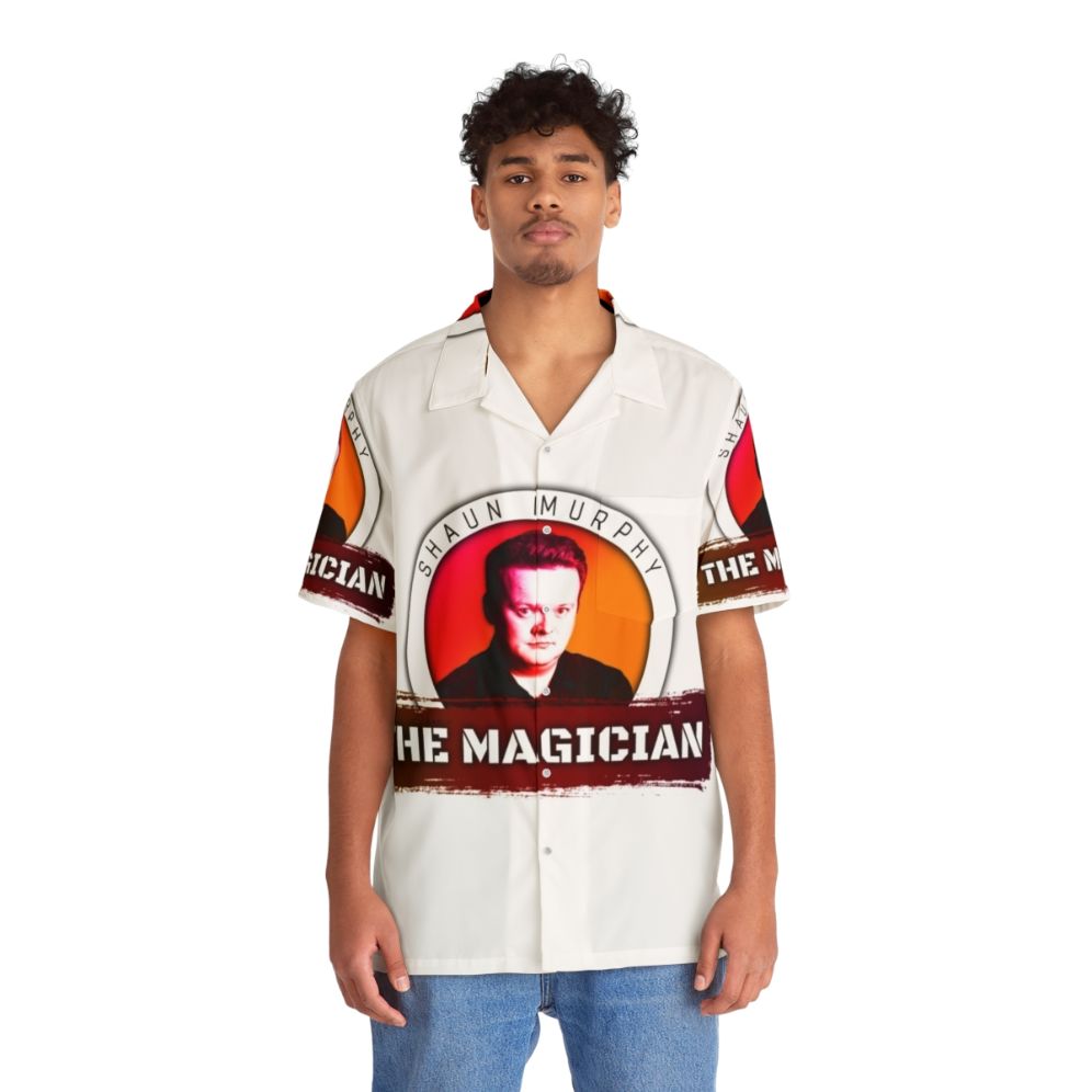 Snooker Hawaiian Shirt featuring Shaun Murphy 'The Magician' - People Front