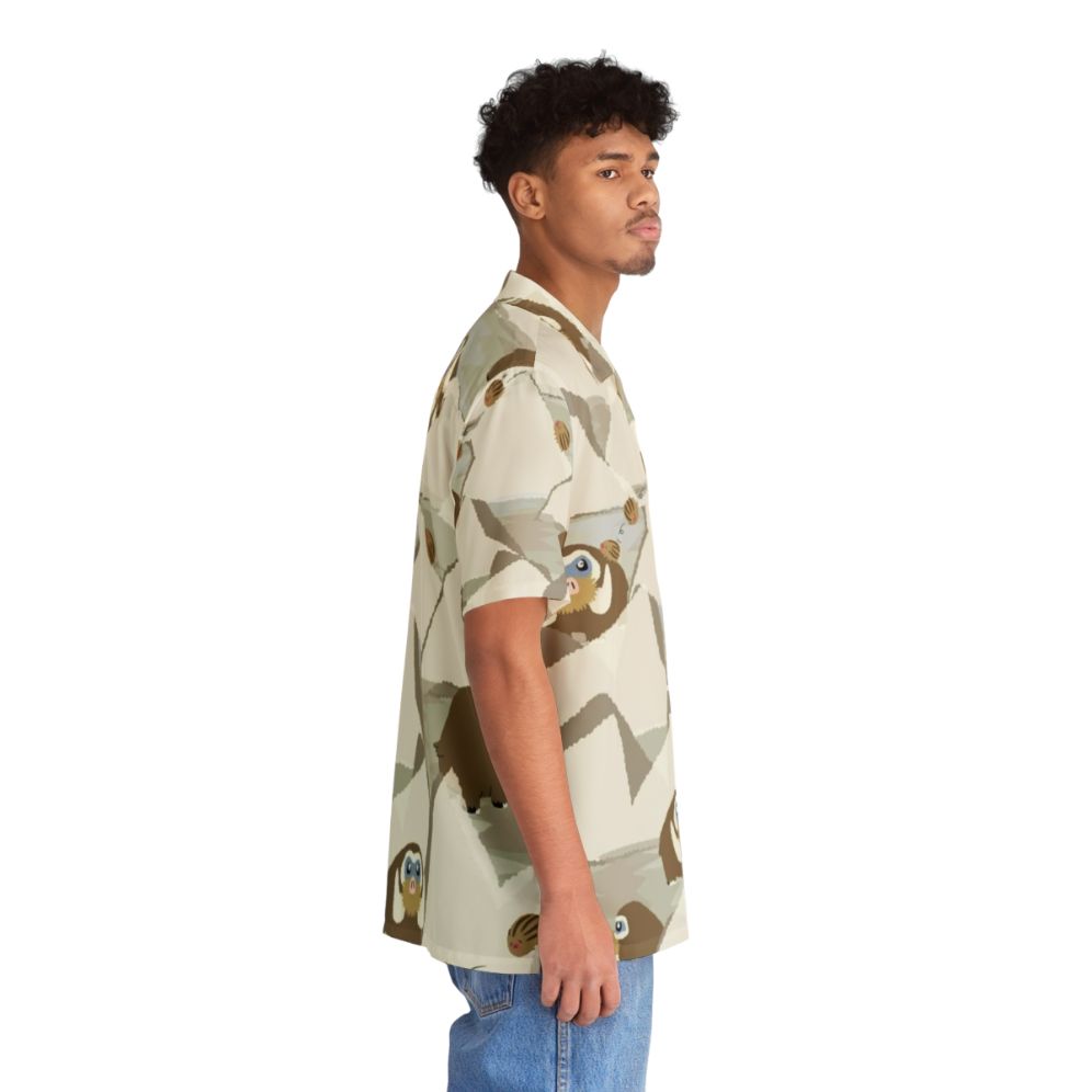 Mamoswine anime inspired hawaiian shirt with elephant design - People Pight