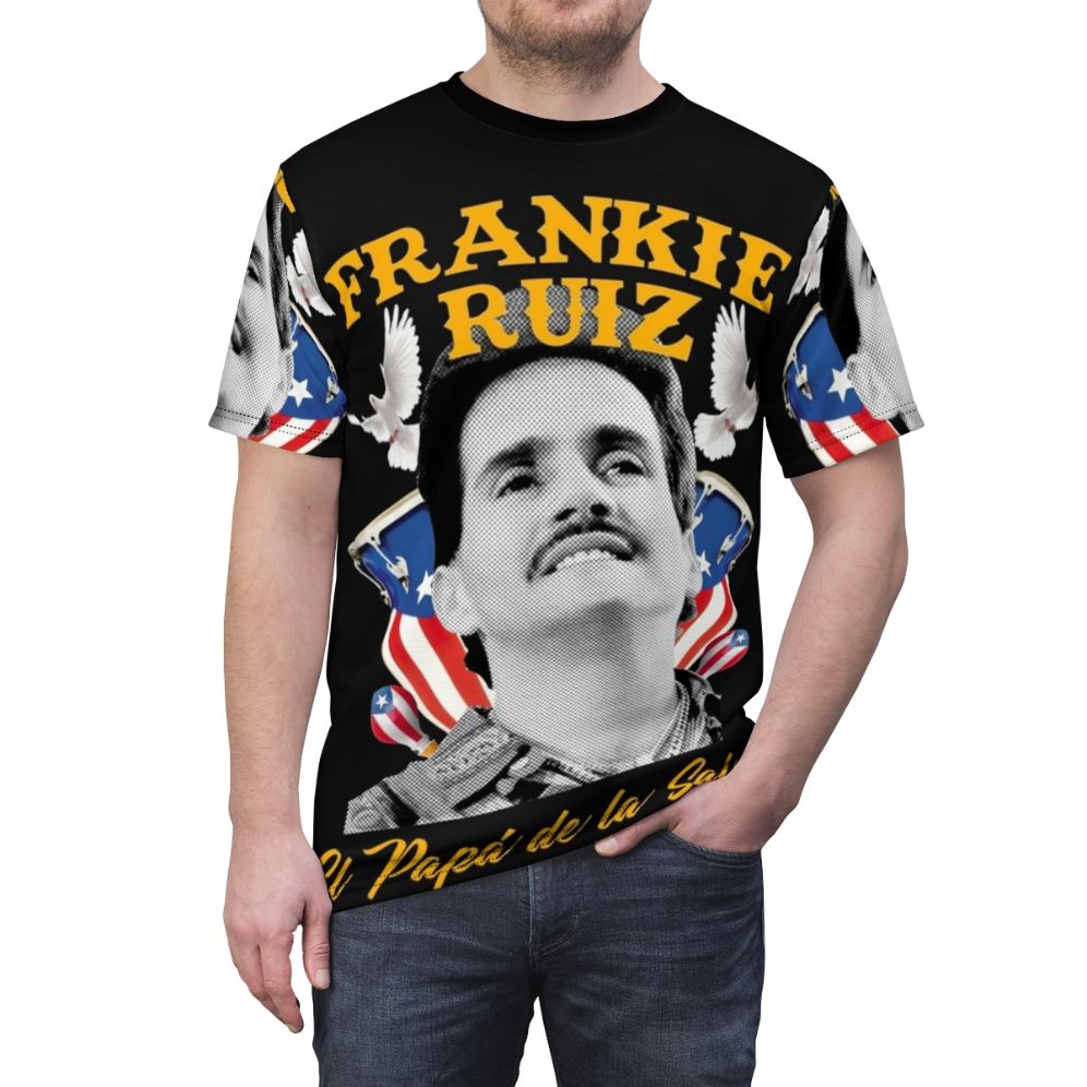 T-shirt featuring a salsa music icon Frankie Ruiz - men front