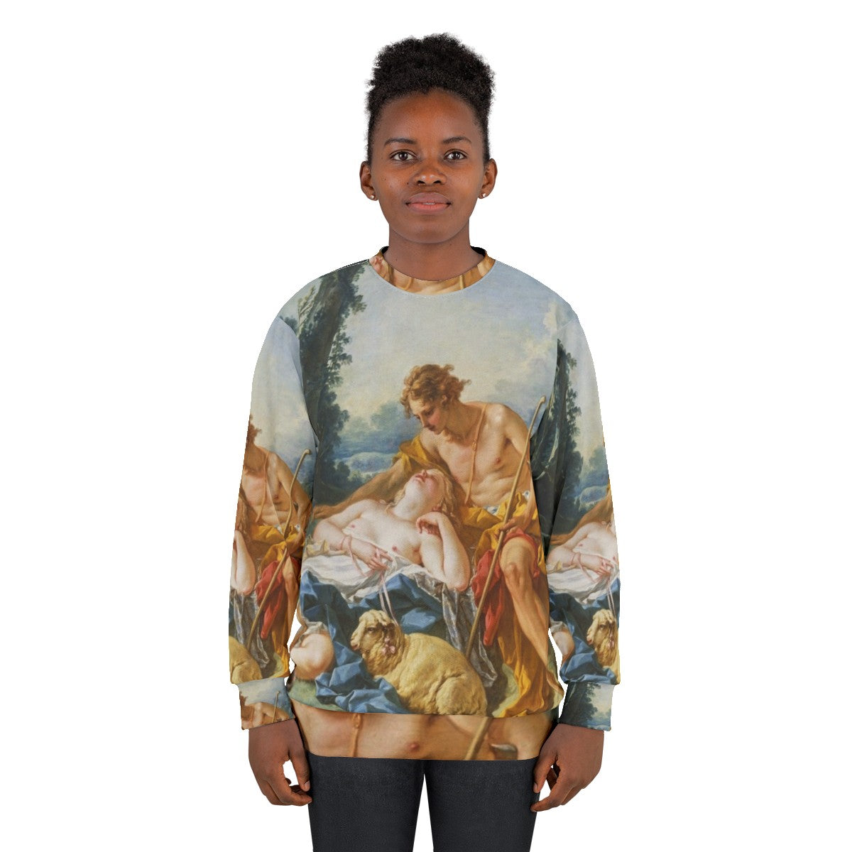 Francois Boucher Daphnis and Chloe Classic Literature Sweatshirt - women