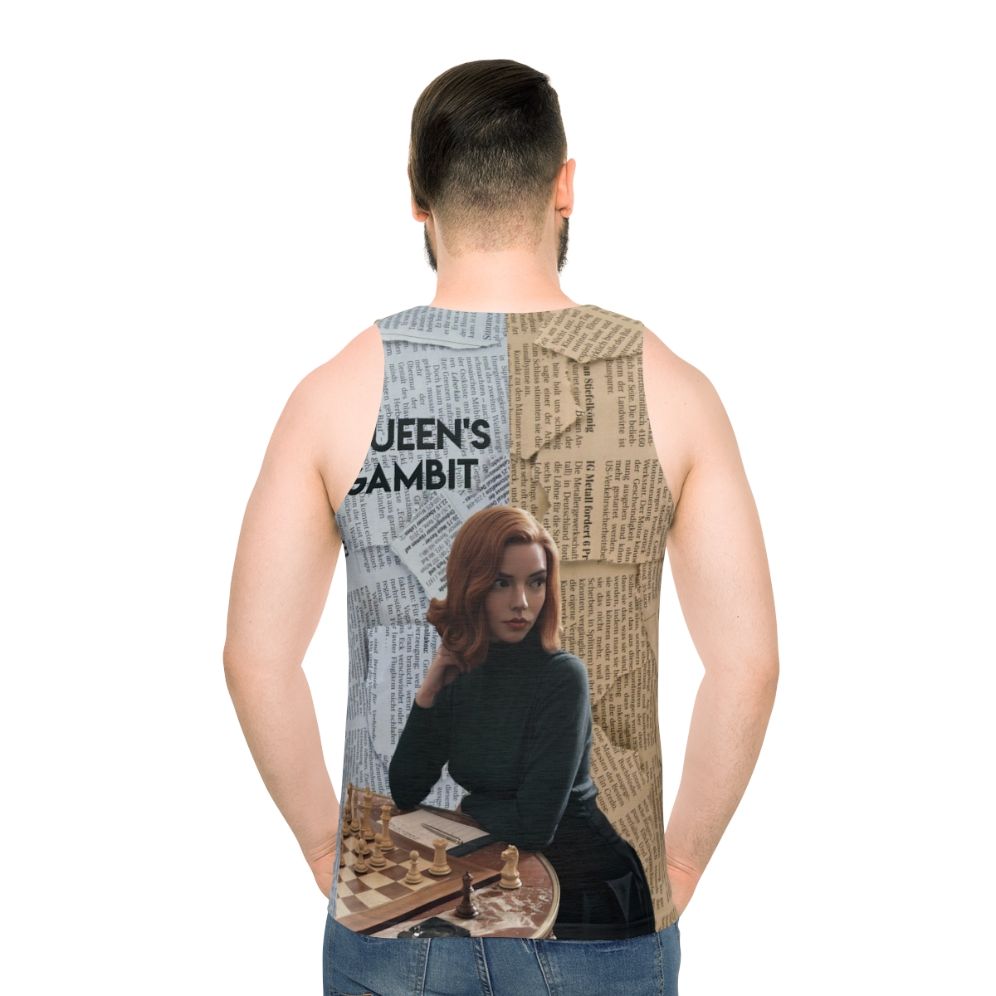 The Queen's Gambit Unisex Tank Top - men back