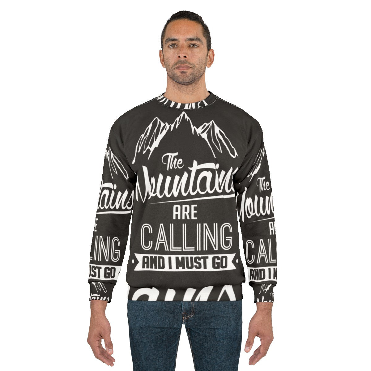 Mountains Calling Skiing Sweatshirt - men