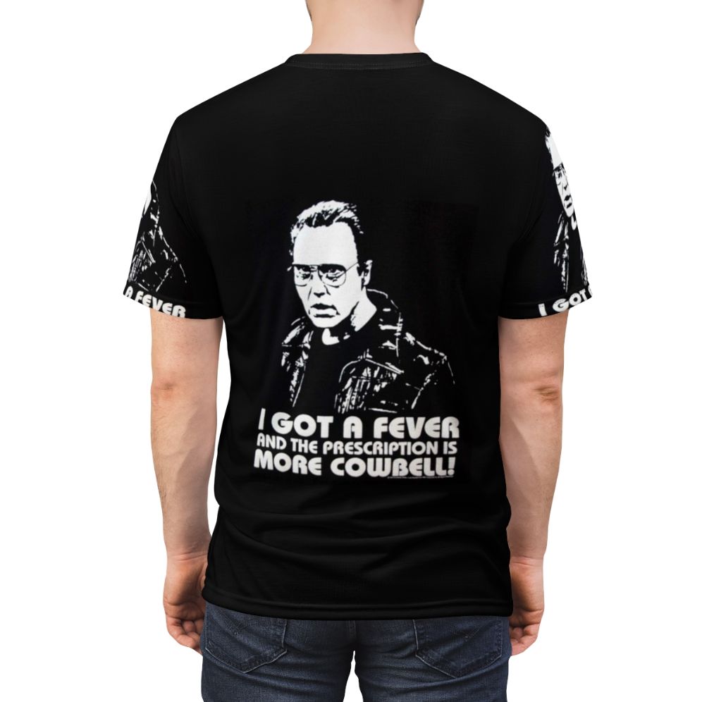 Humorous AOP T-shirt design featuring a stick figure and a "I Got A Fever" catchphrase - men back