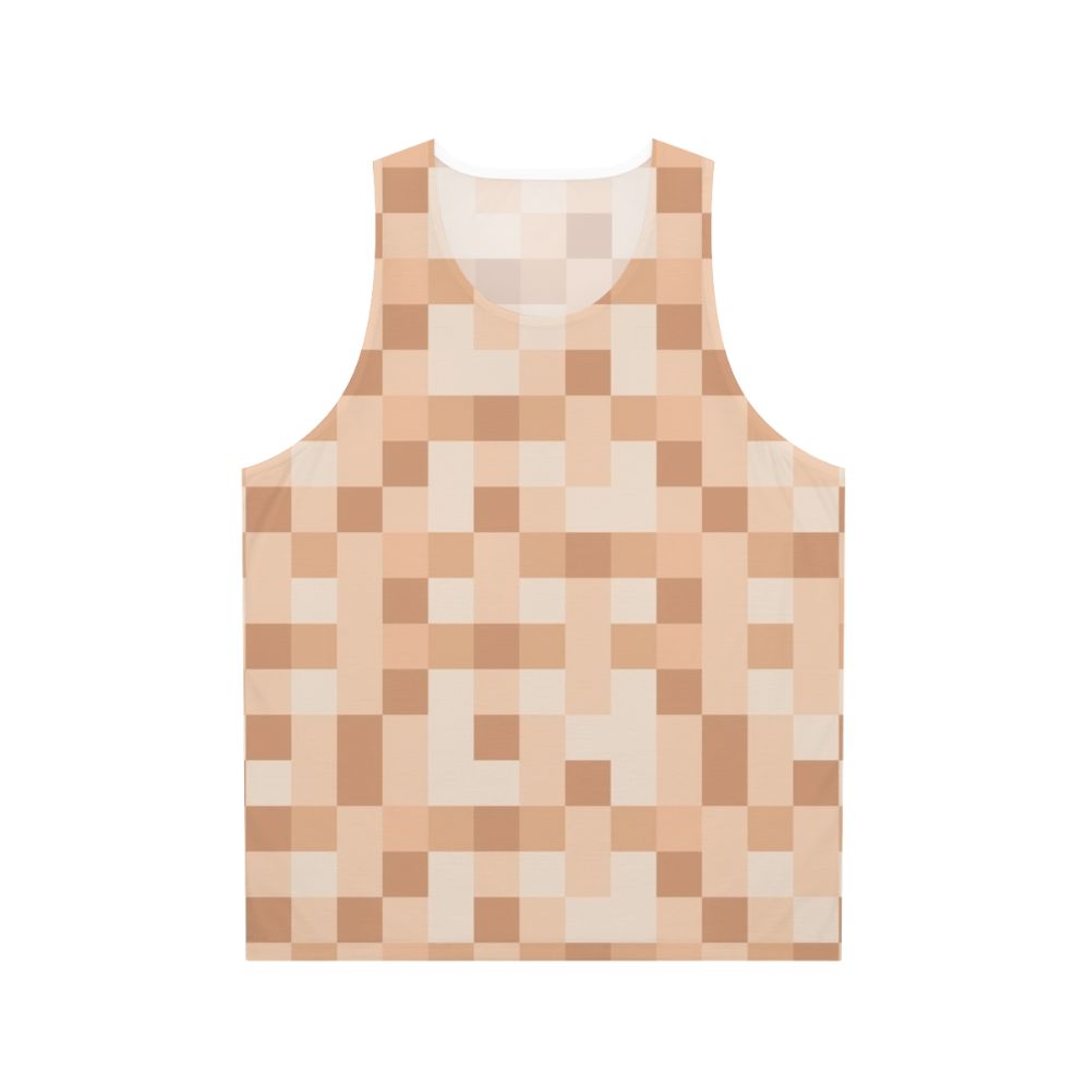 Minimalist pixelated censored unisex tank top