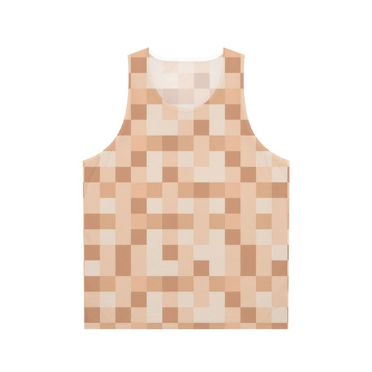 Minimalist pixelated censored unisex tank top