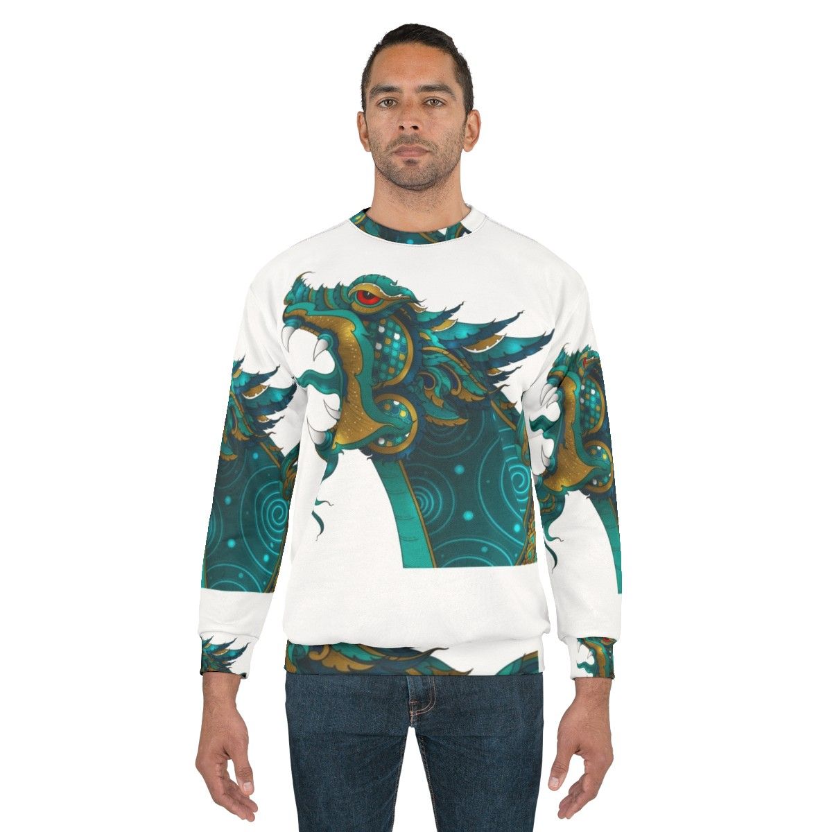 Legendary animals mythical creatures vintage style sweatshirt - men