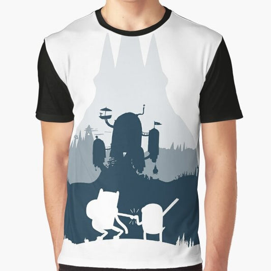 Adventure Time Ice King Silhouette Graphic T-Shirt