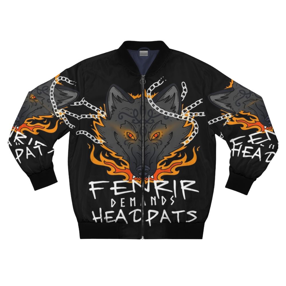 Fenrir the Norse Mythology Inspired Oversized Bomber Jacket for Dog Lovers