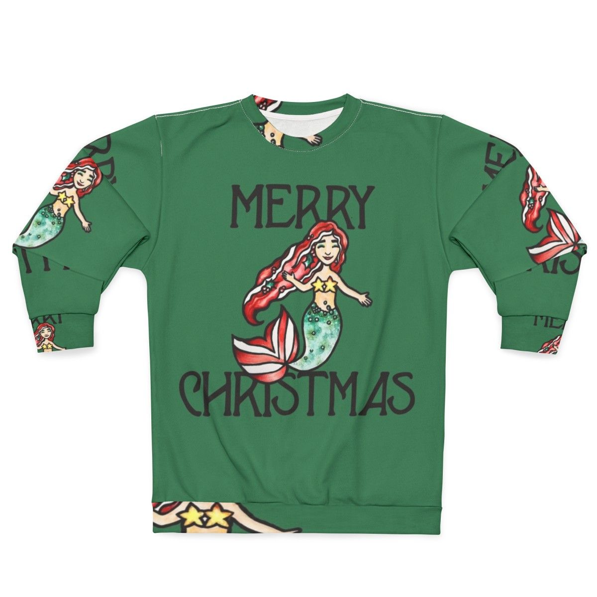 Merry Christmas Mermaid Sweatshirt