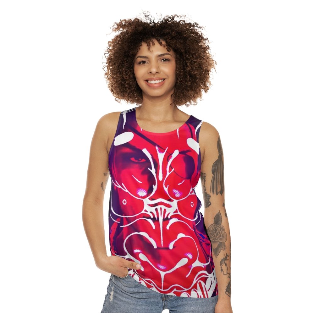 Unisex 'The Mad Dog' Tank Top featuring Goro Majima from the Yakuza game series - women