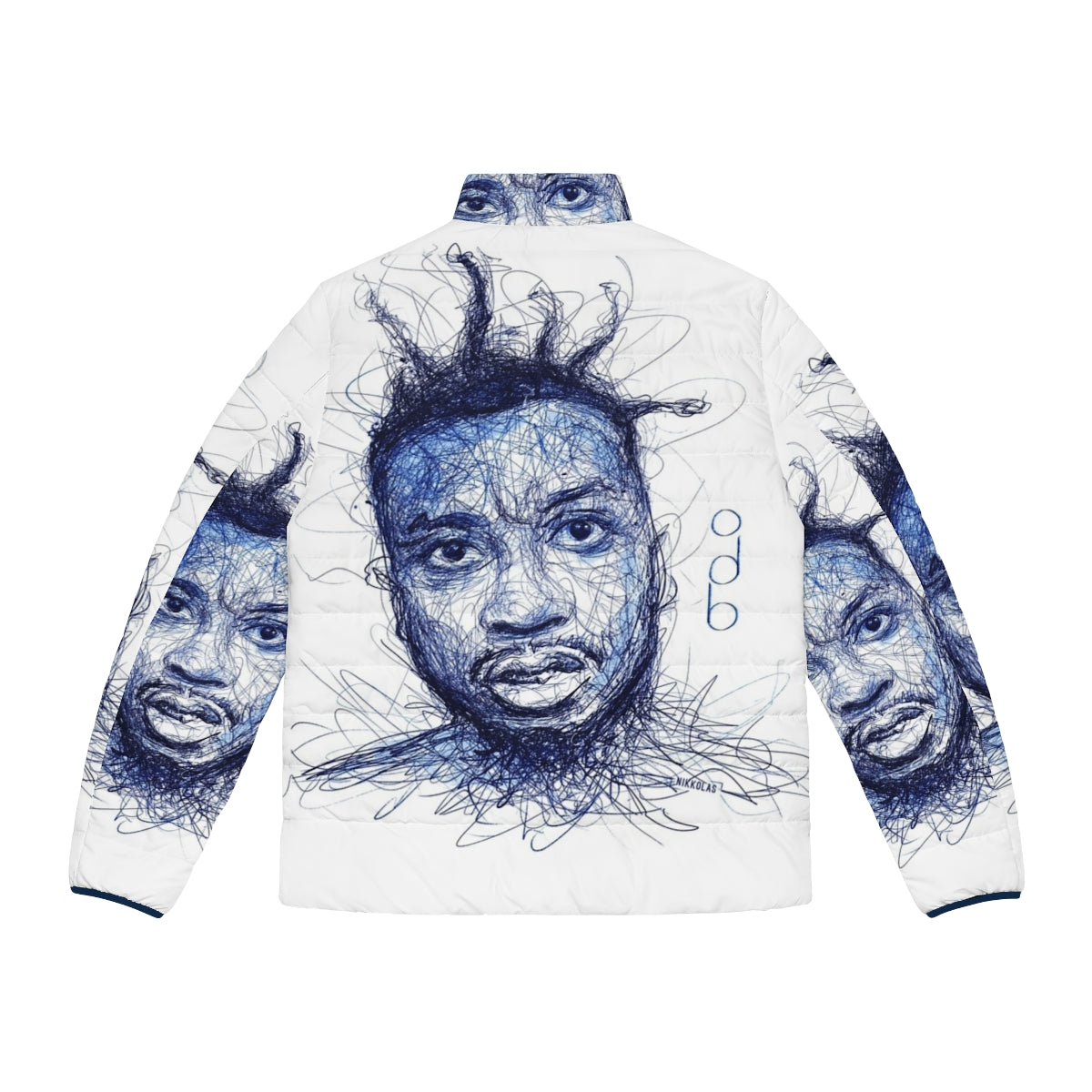 ODB by Nikkolas Wu-Tang Puffer Jacket featuring the iconic ODB design - Back