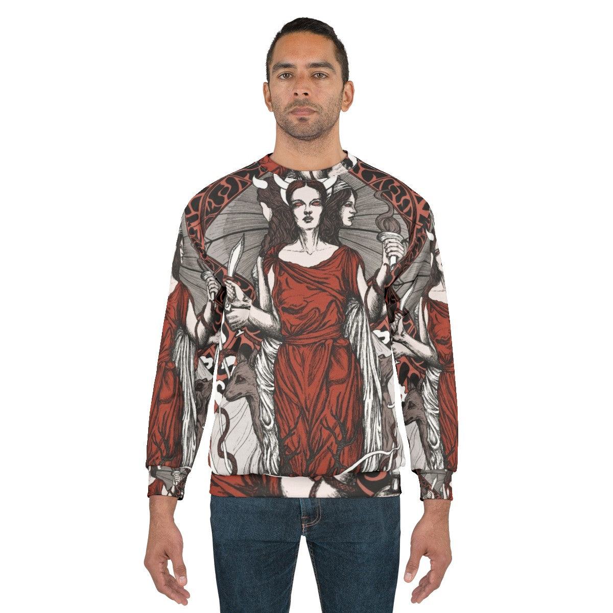 Hecate Dark Gothic Goddess Sweatshirt - men