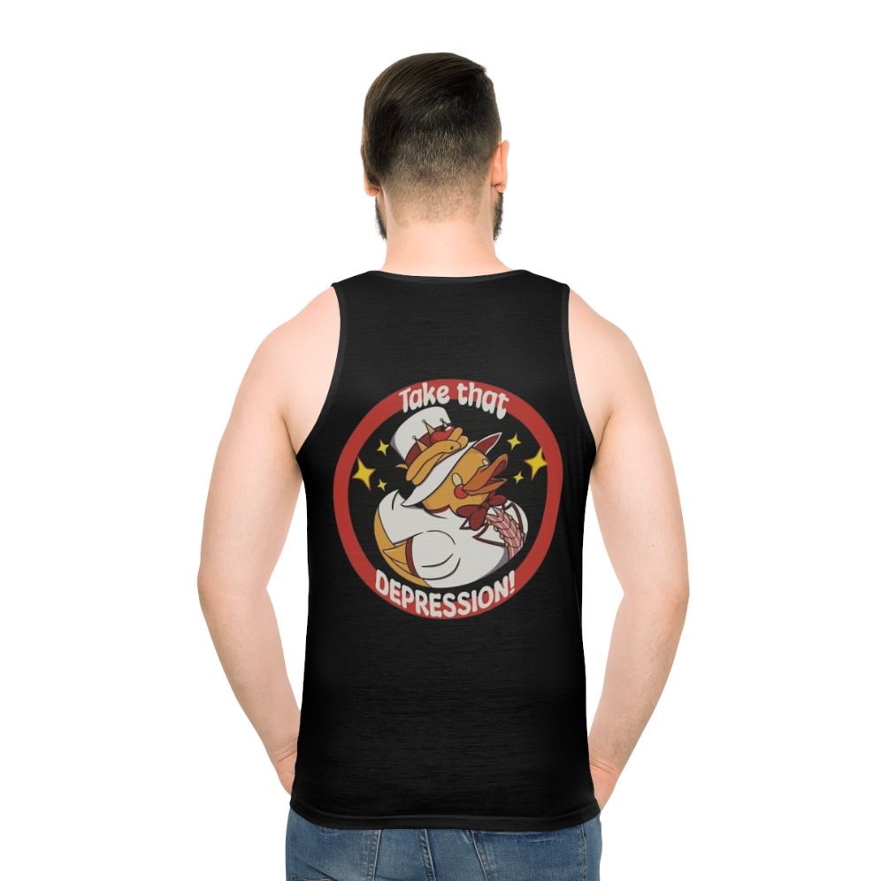 Hazbin Hotel inspired unisex tank top - men back