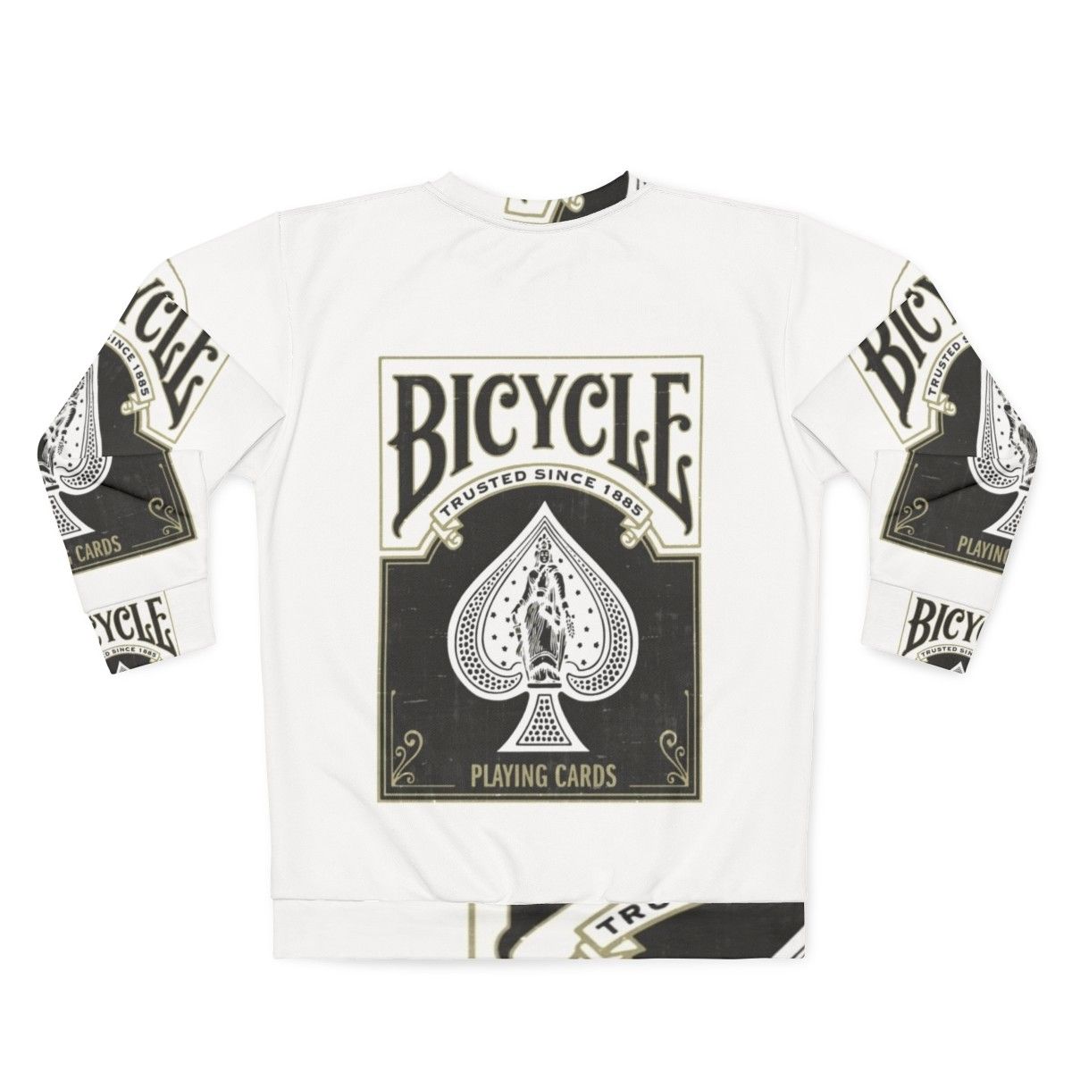 Limited Edition Bicycle Playing Cards Sweatshirt - Back