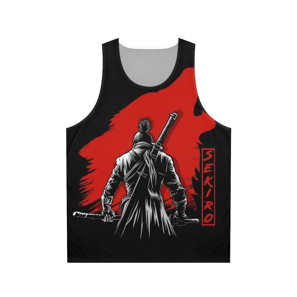 One armed wolf sekiro inspired unisex tank top