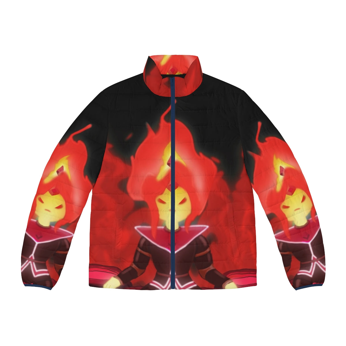 Flame Princess from Adventure Time Cartoon Inspired Puffer Jacket