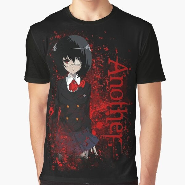 Mei Misaki from the dark anime "Another" graphic t-shirt