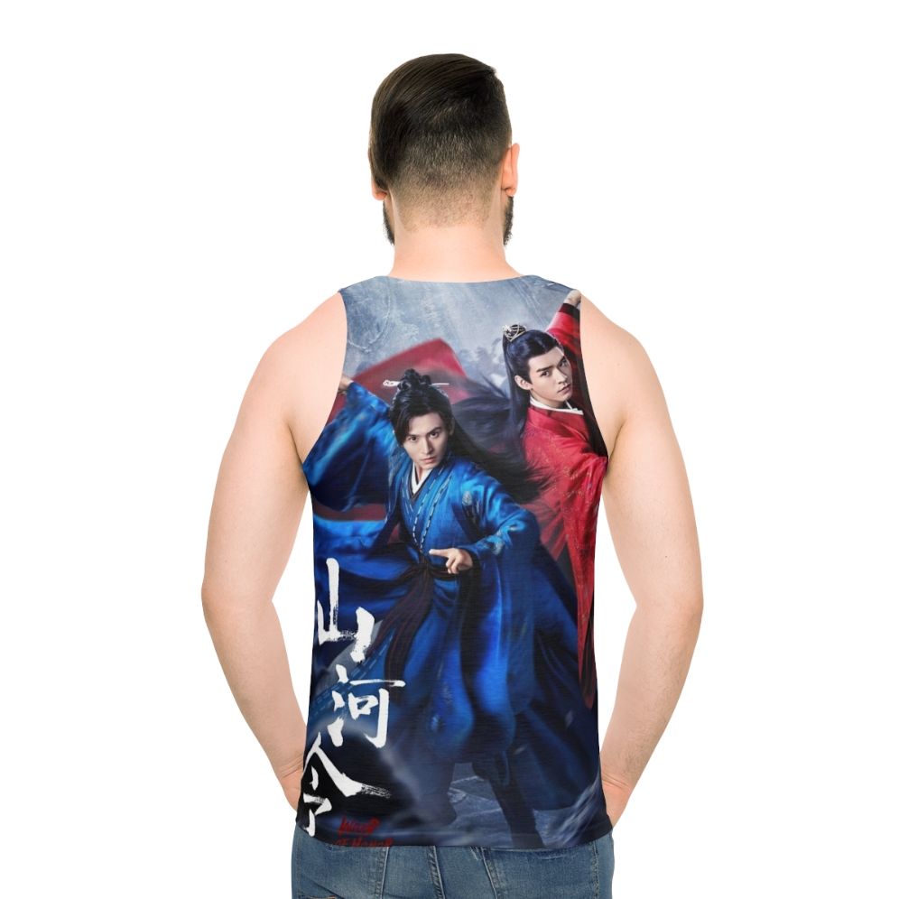 Word Of Honor Unisex Tank Top featuring drama characters - men back