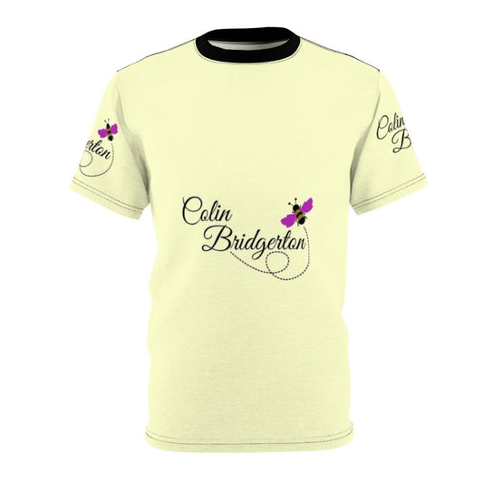 Bridgerton-inspired t-shirt design featuring Colin Bridgerton and a bee