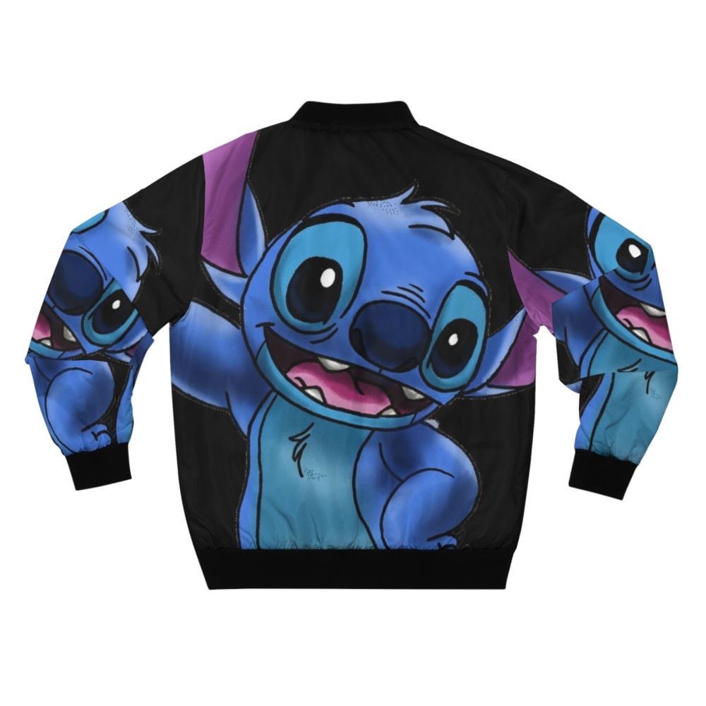 Experiment 626 (Stitch) Bomber Jacket - Sci-Fi Cute Alien Design - Back