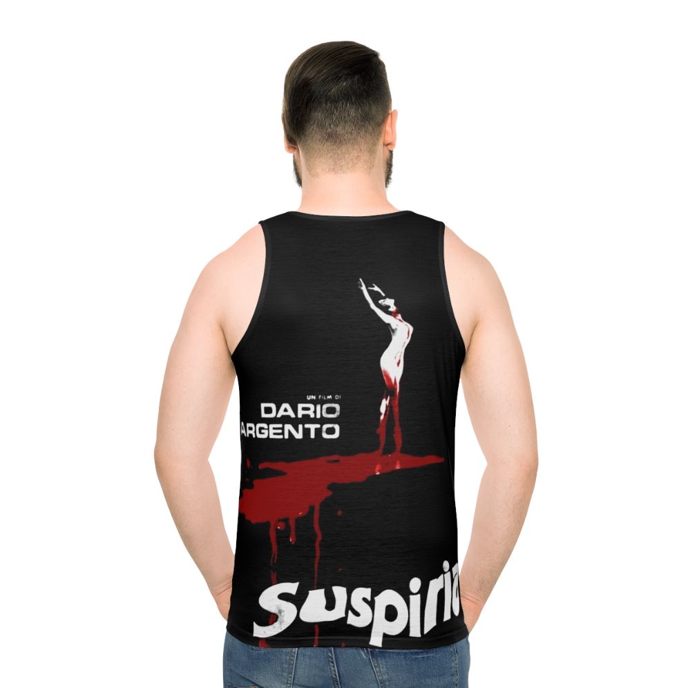 Suspiria horror themed unisex tank top - men back