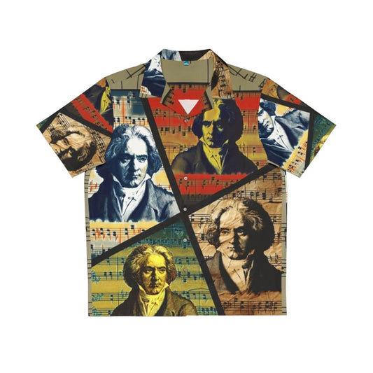 Beethoven Painting Collage Hawaiian Shirt